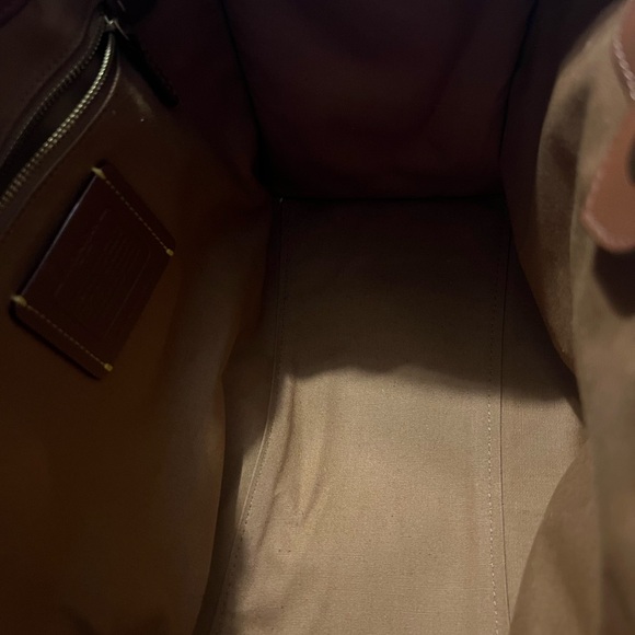 Coach Field Tote Floral w/ Matching Coach Floral Purse, Coach Scarf, & Charm - Picture 15 of 16